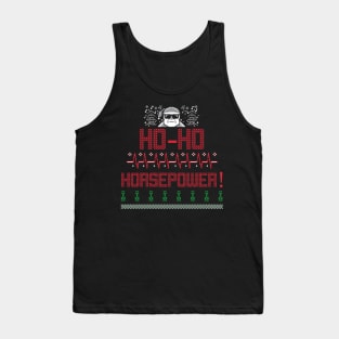 Ho Ho Horsepower Christmas Santa Piston Rod Funny Holiday Xmas Tank Top